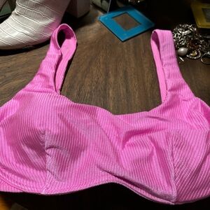 Pink Victoria Secret  Women's Swim Suit Top, size L